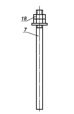 Болт фундаментный ГОСТ 24379.1-80 прямой
